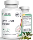 Ekstrakt Olive Leaf - Imunski dodatek za moške in ženske, polifenol in aromo za splošno wellness - ne-GMO in Vegansko oljčno olje Kapsule - 60 Count