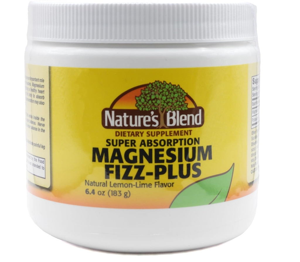 Naravna mešanica magnezija Fizz-Plus limona-Lime aroma 6.4 oz prašek