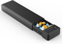 HEIYING tablete Organizator z Aluminum Shell za en teden zmogljivosti, Prenosna 7 Kompartmenti Tablete Box Container za zadrževanje vitamina, Medicina, Dodatki
