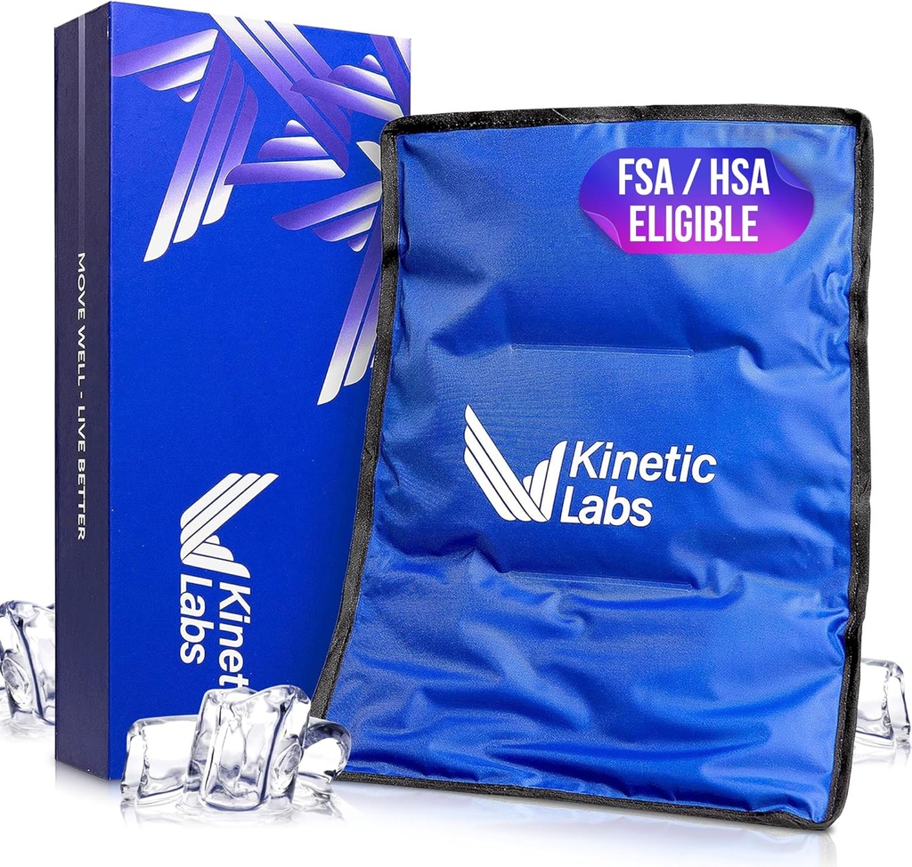 Kinetični laboratoriji za večkratno uporabo Ice Pack za poškodbe - velik led Pack za lajšanje bolečine v hrbtu (11x14.5) - Velika Ice Gel Pack za hrbet, koleno, ramena, Hip
