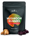 KIKI zelene gobe Gumiji z levjo grivo in 9 Adaptogeni Superživila Mešanica - Chaga, Red Reishi, Cordyceps, Shiitake, Black Fungus 