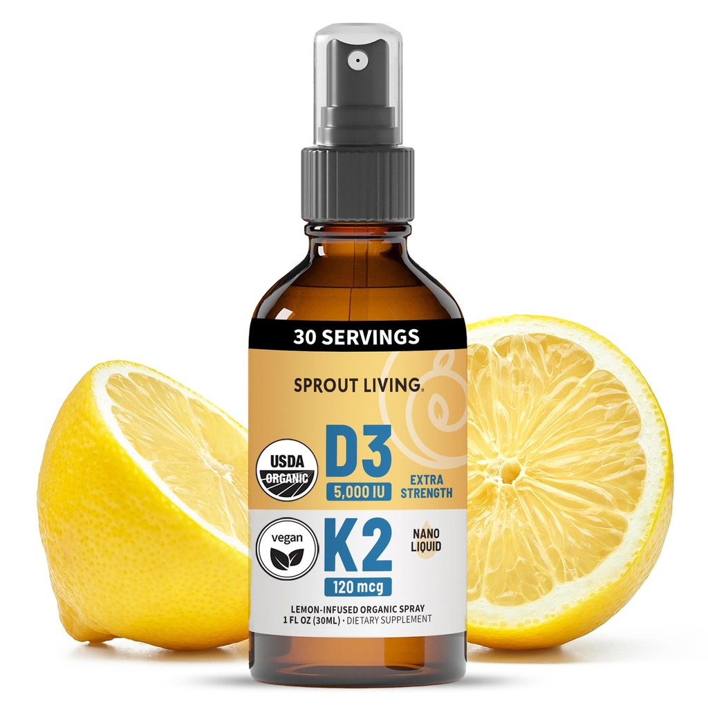 Organski vitamin D3 5000 i.e. (Lichen) + K2 120 μg (Fermentirana čičerika), imunski sistem, zdravje kosti in srca s kalcijevo absorpcijo 