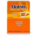 Motrin IB - Ibuprofen tablete, dve tableti na embalažo, 50 paketov skupaj, eno škatlo