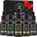XIKEZAN 5 Pack Beard Oil Garnitura w/Sandalwood, Orange, Vanilla, Cedarwood, Neoporečna za Brada nego, Vlažilni, Mehko,Birthday darila za moške mu oče mož božična darila Stockers