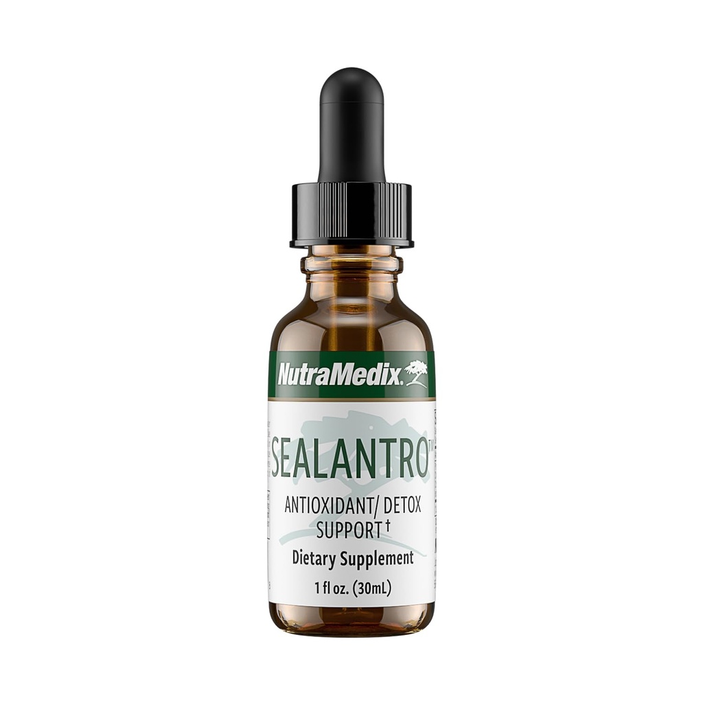 NutraMedix Sealantro - Body Detox kapljice in antioksidanti dodatek - Klorela, Pacific Cold-Water Red Seaweed & Cilantro Extract - Herbal Detox Formula (1oz)