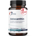 Designs for Health Astaksantin - Microalgee (Haematococcus Pluvialis) Izvlečeni karotenoid antioksidant dodatek - Podpora za kardiovaskularno, GI, kožo + zdravje oči (60 Softgels)