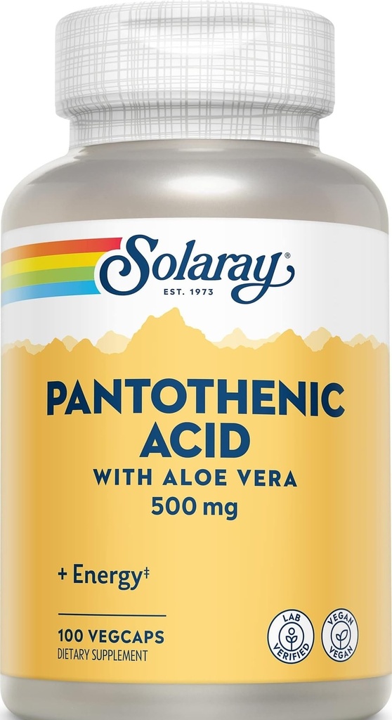 Solaray Pantotenska kislina 500mg -100 Caps