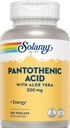 Solaray Pantotenska kislina 500mg -100 Caps