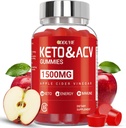 Brilhante Keto ACV Gummies - 1500mg Apple Cider Vinegar Gummies z peetroot & vitamin B12 B6 - za moške in ženske - brez GSO in Vegan - 60 Count