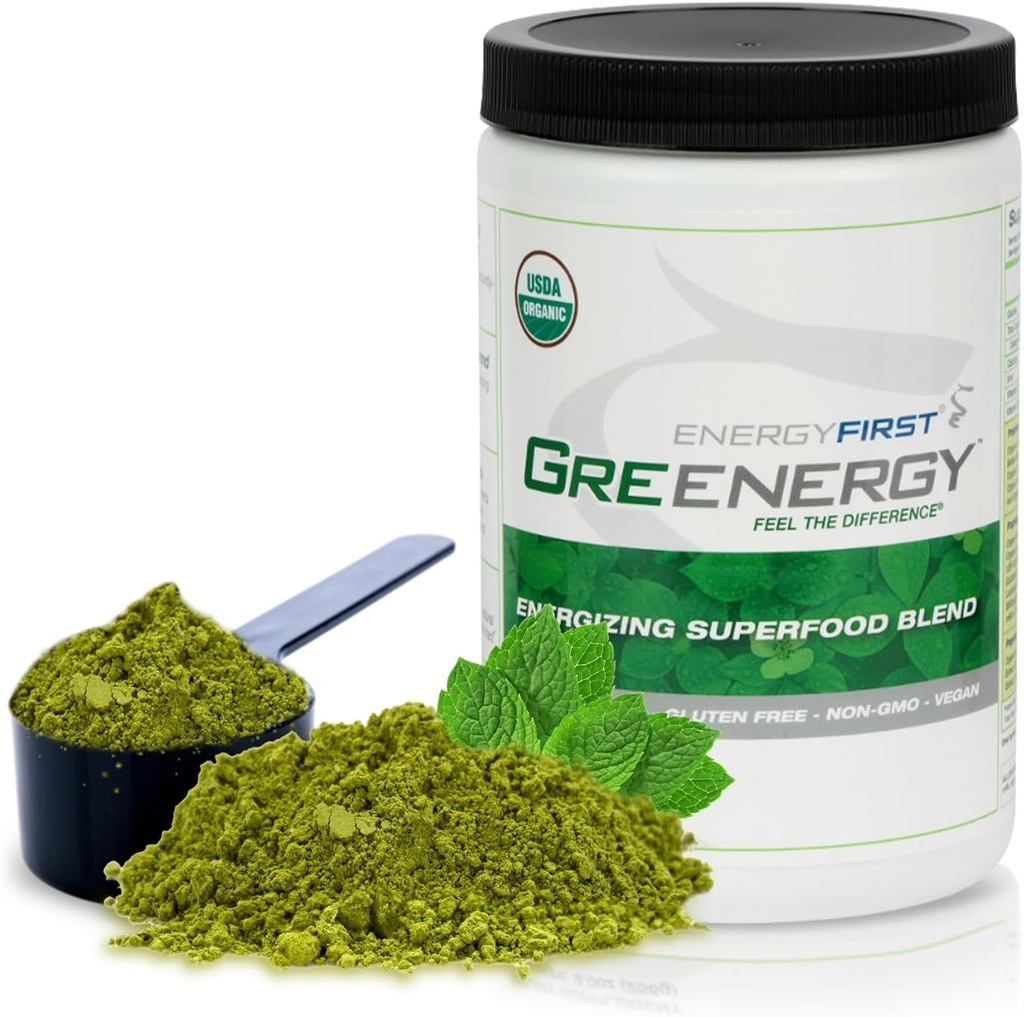 Energija Najprej energijo in razstrupljanje Greenergy Organic Superfood Powder - Vegan, Gluten-free, Sugar-free, Non-GMO - 30 Serving for Daily Energy & Immunity Boost!