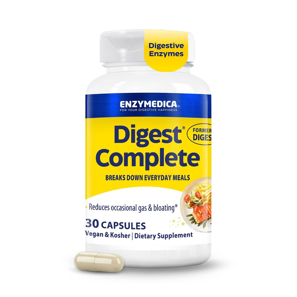 Enzymedica - Prebavna, popolna digestivna encimska formula, 30 kapsul