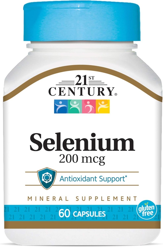 21. stoletje Selen 200 Mcg kapsule, 60 število (paket po 2)