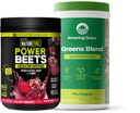 Neverjetna travna zelena mešanica superhrana: Super zeleni powder smoothie Mix za povečanje energije, 60 Serving & Nature Fuel Power Bees Powder, Beet Root Powder, Podpora naravna energija, 60 Servings