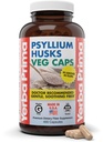 Yerba Prima Psyllium Husks Veg Caps, 400 kapsul (625mg) - Vegan, Non-GMO, Gluten prost, Cleanser Colon, Daily Fiber dodatek za Gut zdravje in rednost