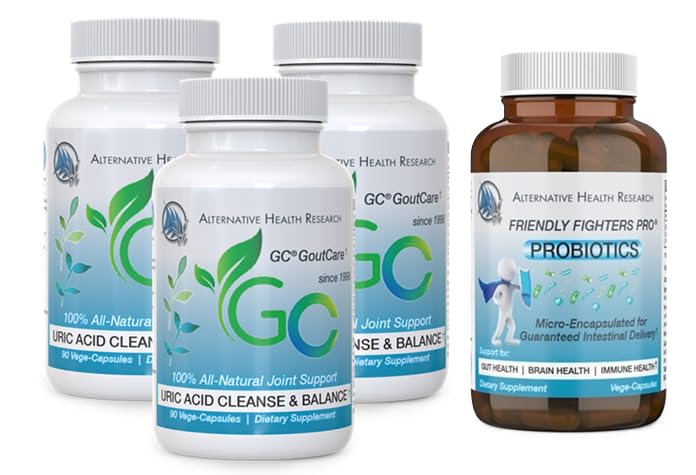 GC® GoutCare in prijazni borci® probiotik: paket za čiščenje sečne kisline