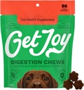 Get Joy Prebava Chews, Gut Health Supplement za pse, Vet Priporočeno Soft Daily Digestive Health & Imunska podpora s prebiotiki, probiotiki in postbiotiki, Made in USA, 90 Count