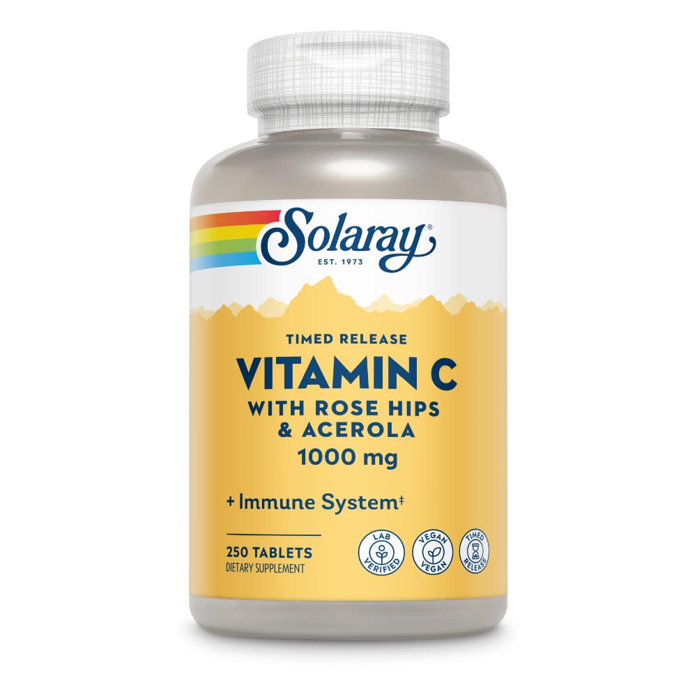 SOLARAY Vitamin C w/Rose HIPS & Acerola 