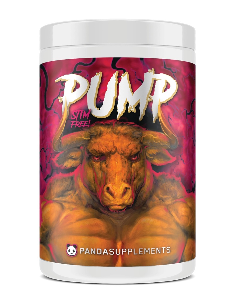 Podzemna Bio Labs Panda Supps Pump: Stimulant-free Pre-Workout, No-Clump Formula w/10G L-Citrulin Malate, Alpha GPC, Lions Mane,CognatiQTM, AmentoPumpTM 40 Scoops (Sweet Black Cherry)