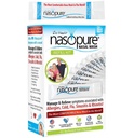 Nazopure Nasal Wash, Refill Kit, “Nicer Neti Pot” Sinus Wash Kit, Udobna Nasal Rinse 40 Salt Packets (3,75 Grams vsak), Nasal Congestion, Cold, Flu, Alergy, Nasal namakanje sistem, Lavage