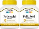 Folna kislina v 21. stoletju 400 mcg tablete, 250 tablet (paka po 2)