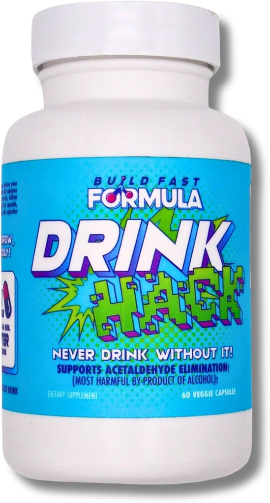 DRINKHACKTM podpira izločanje acetaldehida - Pantesin Pantetin, Panax ginseng, B Vitamini - 30 Servingov