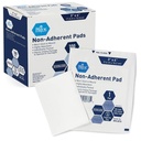 MED PRIDE Sterilne nesnemljive padce za nego in rane, zelo absorbent, brezbolečinsko odstranjevanje, individualno zaviti (3 x 4 palca (paket 100))