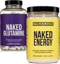 Naked Vegan Energising mišice recovery paket: Naked Citrus Energija in 240 Gol L-glutamin kapsule, 1000mg
