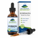 Čisti gorski botaniki Tekoči ehinacea kapljice – Kosher Tincture Alkohol brez ekstrakta - 500mg Organic Echinacea -1oz steklenica