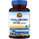 Vitalitown Hyaluronic Acid Supplements 250 mg, Plus 25 mg Vitamin C, naravno dosežena in visoka biološka razpoložljivost, hidracija kože, 90 veganskih kapsul, 3-mesečna oskrba