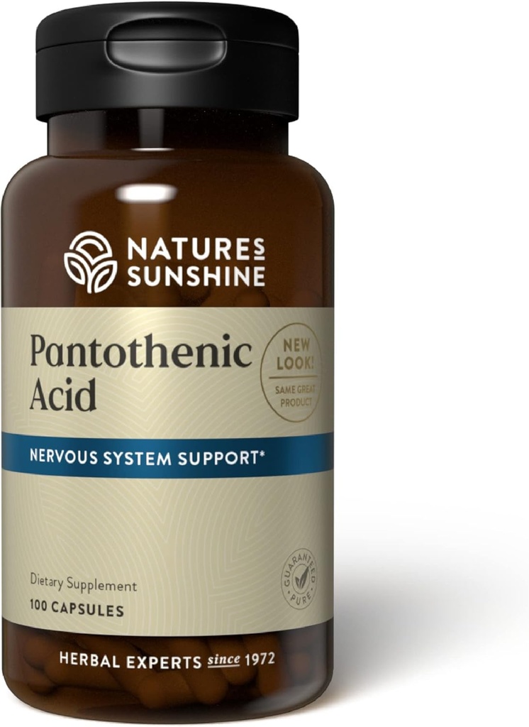 Narava Sunshine Pantotenska kislina, 100 Kapsule 