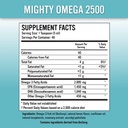 Mogočna Omega 2500 Močna Omega 3 Dodatek - 2500 MG EPA DHA na Teasporn - Visoka doza Omega 3 ribje olje - Južnopacifiški sardon Izvor - Triglicerid Omegas 3 Maščobne kisline dodatek