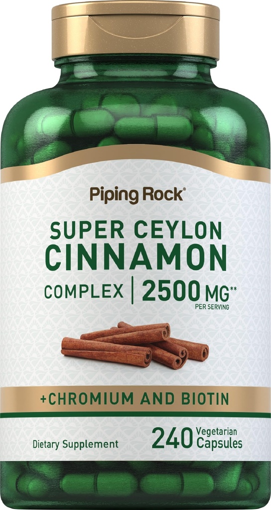 Piping Rock Super Ceylon Cimet kompleksne kapsule 