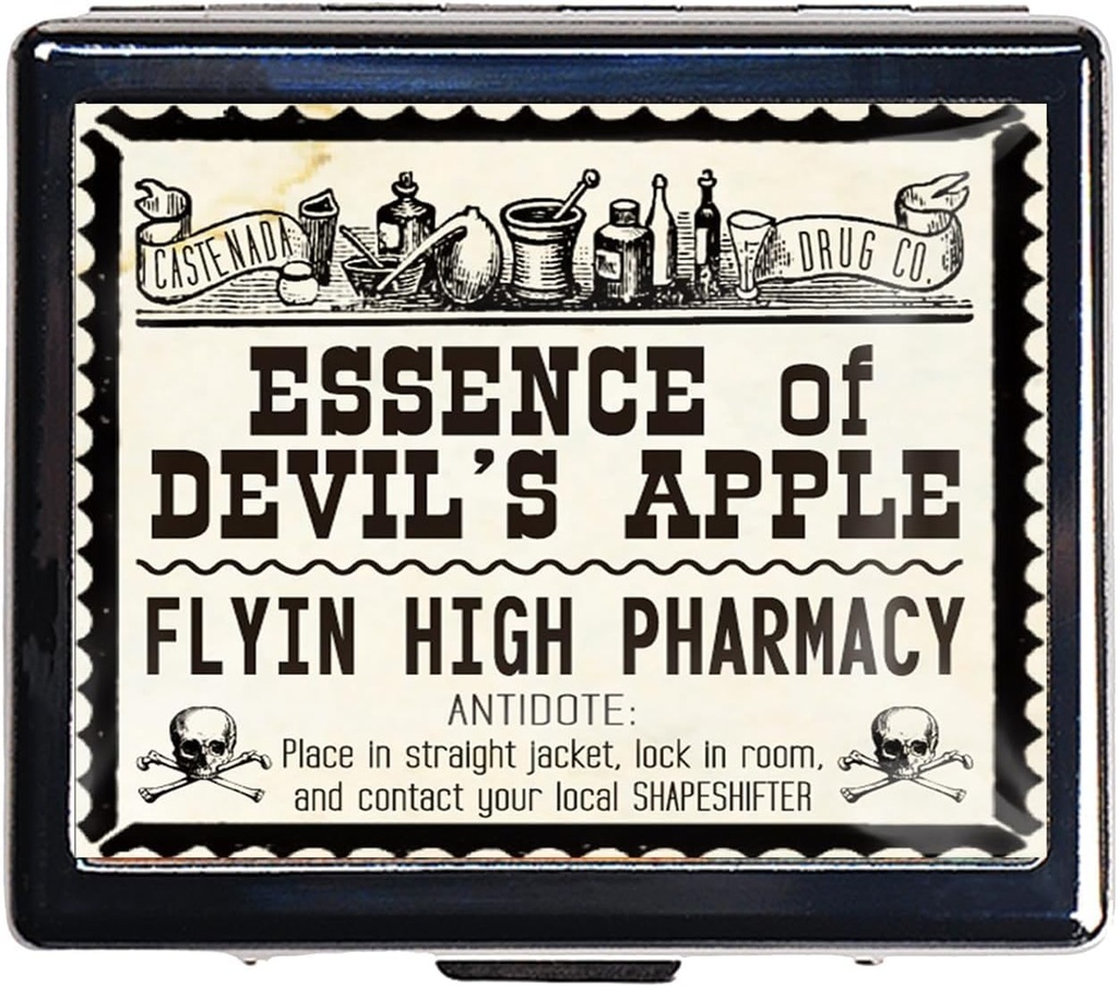 7 dni Chromed svetleče srebrne tablete Organizator z ogledalom v notranjosti ima 8 ločenih delov Pravokotnik 7 dni Pill Box primeru tablete (Essence of Devil's Apple)