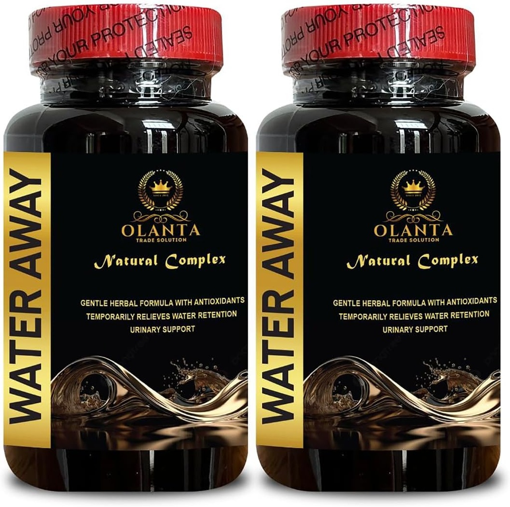 VODA Away COMPLEX - tablete za zadrževanje vode, Tablete za odvajanje vode, Naravne tablete za zadrževanje vode, diuretične tablete za vodo, vitamini za vodo, Milk Thistle - 2 steklenice
