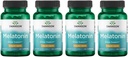 Swanson Melatonin - zeliščni dodatek - spanje in sprostitev - (120 kapsul, 3 mg vsaka) 4 pakiranja