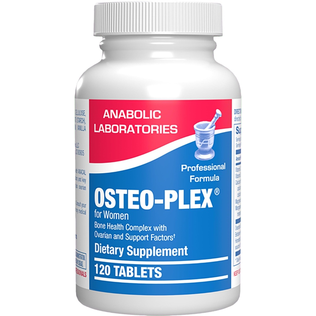 Osteo-plex Bone Health Supplement za ženske - Klinična Formula Moč kosti Dopolnilo z magnezijevim kalcijevim vitaminom D3 & Trace Minerals Complex - Enostavno za pogoltniti Nežne tablete (120 Število)