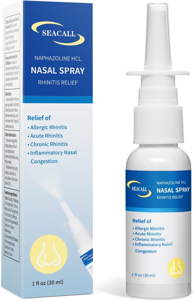 pršilo za nos, Rhinitis Spray Relief zaradi alergijskega Rhinitisa, Pomaga pri izpiranju Nasal dražila, Olajša suhe nos simptome in zmanjša snifanje, Srbenje, Runny Nose & Congestion (30ml/1 fl oz)