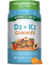 Resnica narave Vitamin D3 + K2 Gumies 