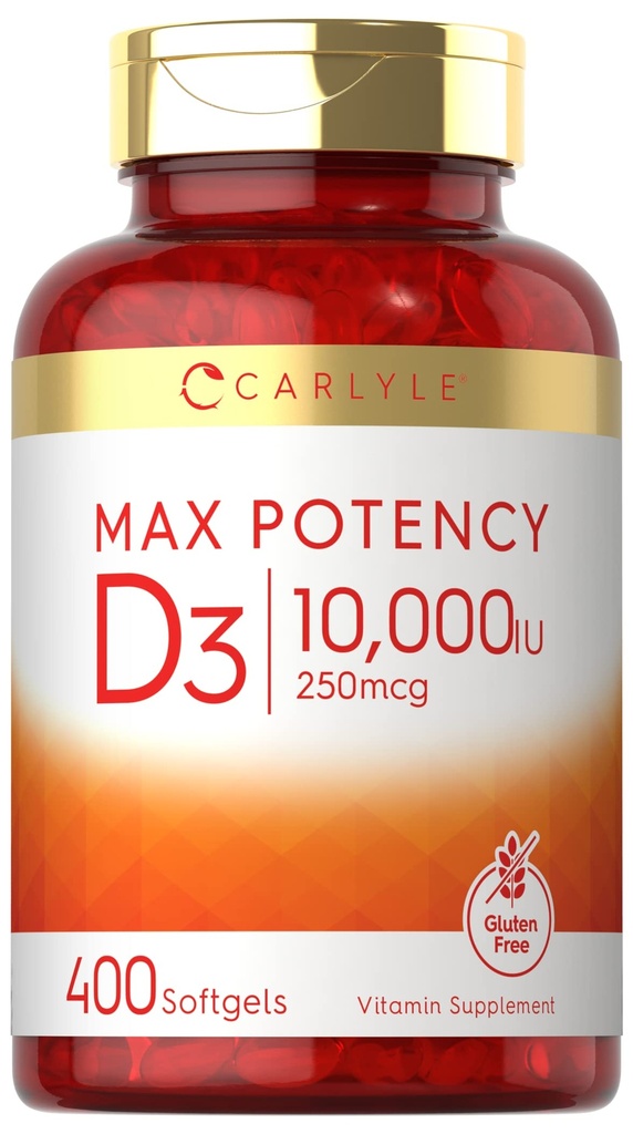 Carlyle Vitamin D 10000 i.e. 400 Softgels 