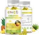 Brez sladkorja Kreatin Monohidrat za moške in ženske, Kreatin Monohidrat Complex dodatek z magnezijem & cink & Ashwagandha, za mišično rast in moč, energija, Pred vadbo dodatek