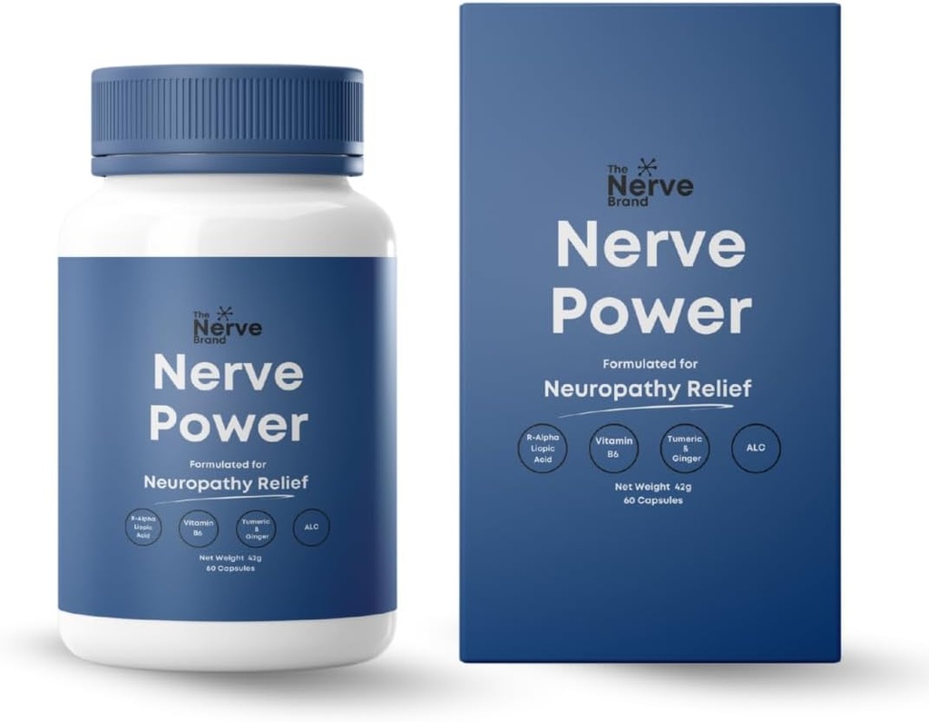 Živčna moč Nerve Dodatek R Alpha lipoična kislina 600mg - Nevropatija Relief za nelagodje za Sciatic, Noge, roko