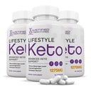 (3 paket) Lifestyle Keto tablete 1275MG Nova in izboljšana formula vsebuje Apple Cider kis Extra Deviško oljčno olje v prahu zeleni čaj List 180 kapsule