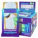 Legendarna živila 22g Beljakovine Pastry+ Zamrznjena borovnica, Nizka Karb Nadomestna Bar - Nizka Glicemska, Gluten brez Protien prigrizki - Zdrav Keto prigrizek Box 8 Nič sladkor energije Bari - Diabetic prijazno