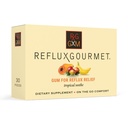 Reflux Gourmet Tropical Soothe Gum Alginate Therapy Natrijev bikarbonat Gum za refluks kisline, oralno, kognitivno, in Prebavna podpora, Naravno z ingver, Celeriac, Aloe, Sladkor brez, Gluten prost, Vegan