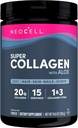 Neocell Super Collagen z Alojem; kolagen tipa 1 in 3; podpira zdrave lase, kožo in nohte; Gluten prost; nearomatiziran prašek; 10 g kolagen/serving; 30 servivov; 10,6 Oz,*