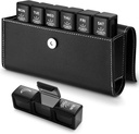 BUG HULL 3x na dan tablete Organizator s PU primeru - tedenski potovalne medicinske škatle za 3 krat na dan