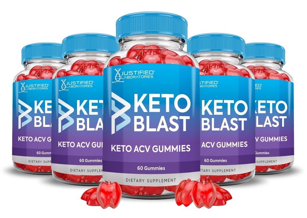(5 Pack) Apple Cider Vinegar Gummies 1000MG Keto Blast Keto ACV Gummies Napredna Formula Formula oblikovana z Granatni beet Juice v prahu B12 Vegan Non GSO 300 Gummies