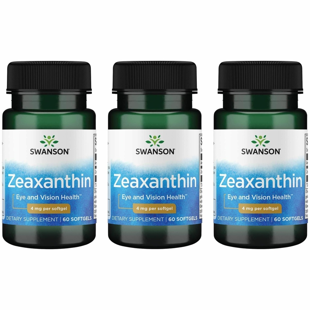 Swanson Zeaxantin 4 Milligrams 60 Sgels (3 pakiranja)
