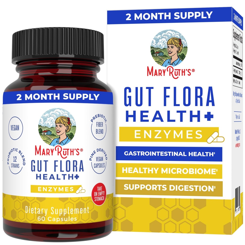 MaryRuth’s Gut Flora Health+ Encimi 