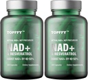 NAD+ & Resveratrol dodatek, 240 Softgels NAD+ Povečanje dopolnilo za največjo absorpcijo za podporo Celularno energijo staranje obrambo